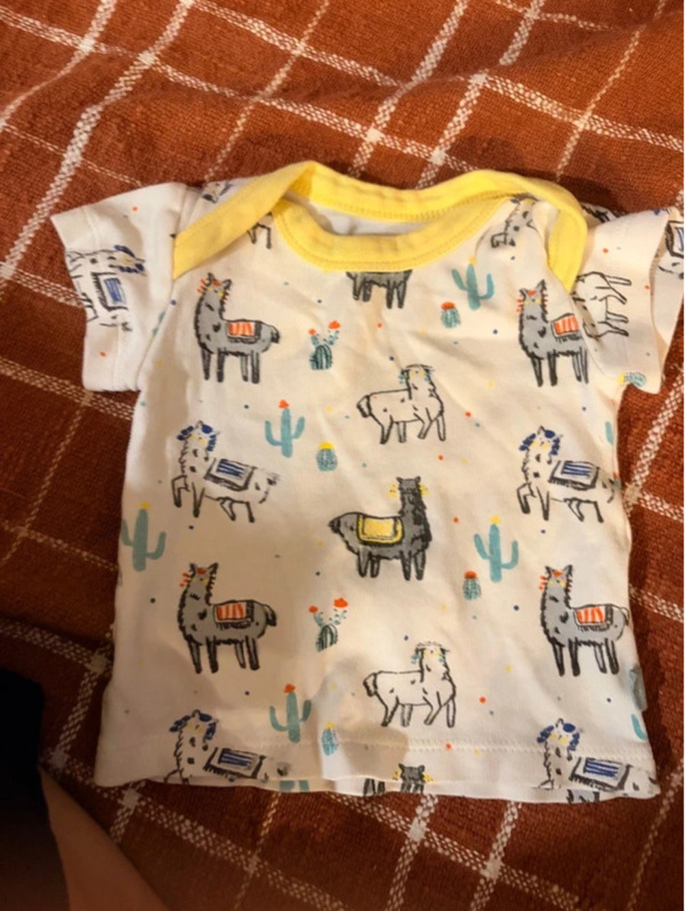 Llama shirt 0-3 months